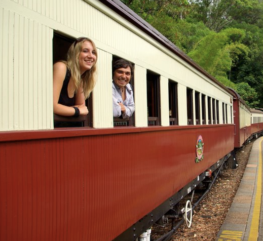 Kuranda mit dem alten Scenic Railway